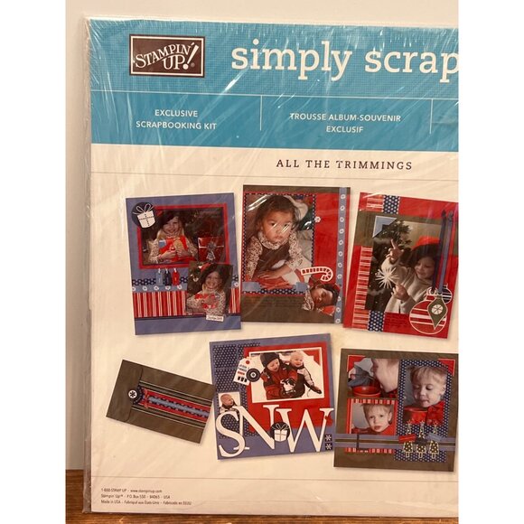 Stampin Up! 107453 Simply Scrappin Kit All The Trimmings HOLIDAY SCRAPBOOK - Picture 3 of 9